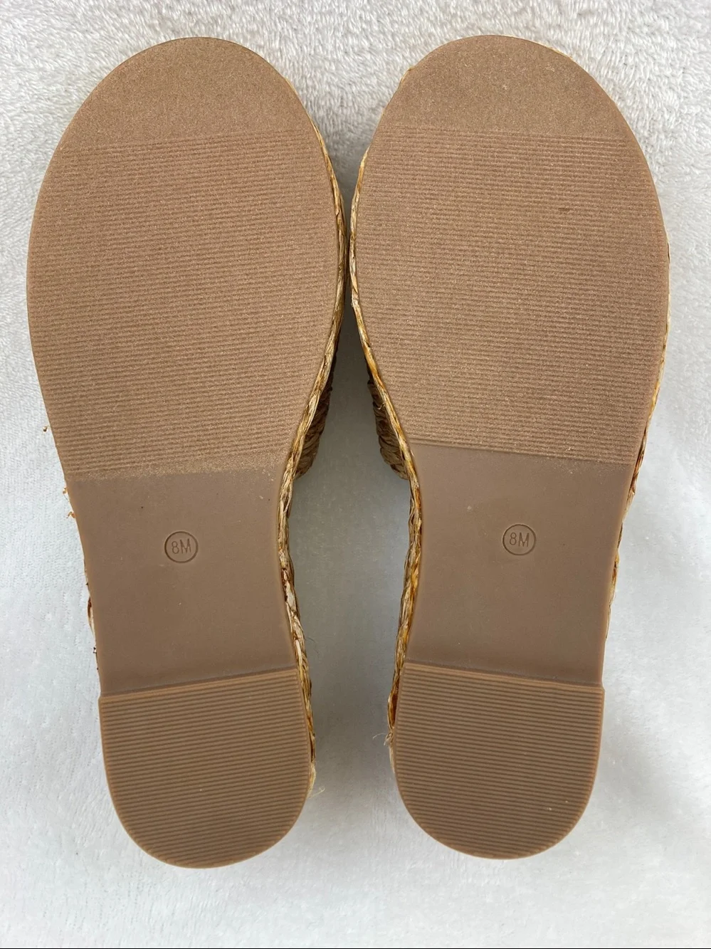 Matisse Del Mar Beach Raffia Platform Wedges sz 8
